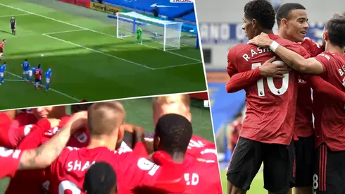 Foto de los jugadores de Manchester United.