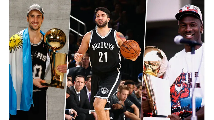 Manu Ginóbili, Greivis Vásquez y Michael Jordan