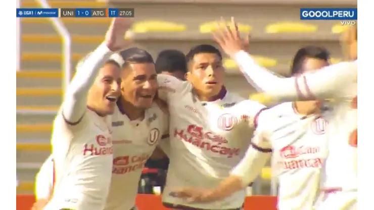 Universitario de Deportes se puso arriba en el marcador.