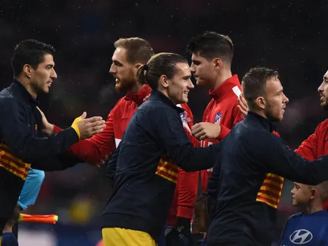 Ahora sí: primera foto de Luis Suárez con la camiseta de Atlético Madrid