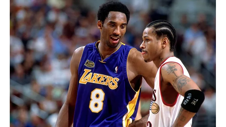 Kobe Bryant y Allen Iverson (Getty)