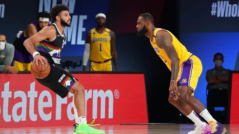 Jamal Murray y LeBron James (Getty)