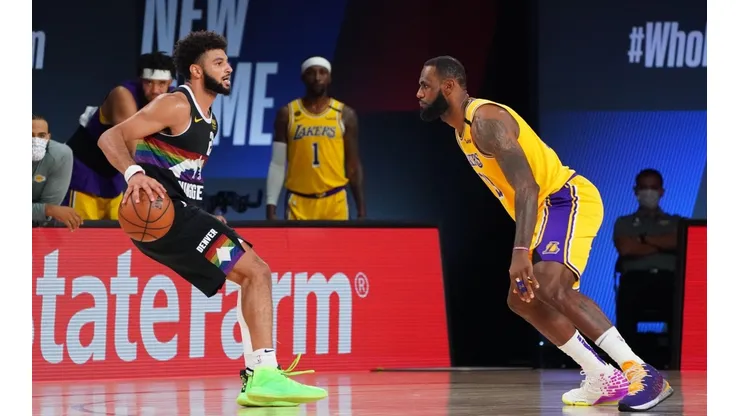 Jamal Murray y LeBron James (Getty)