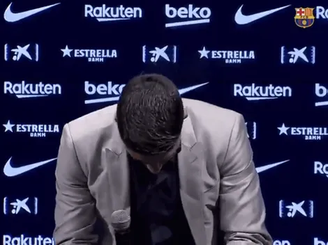 Video: Suárez rompe en llanto en su despedida del Barcelona