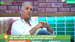 Diego Rebagliati también se manifestó en el mal momento de Sporting Cristal.