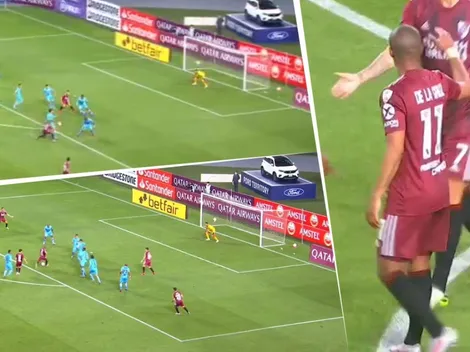 River hizo un jugadón, De la Cruz tiró una pared con Borré y clavó un golazo