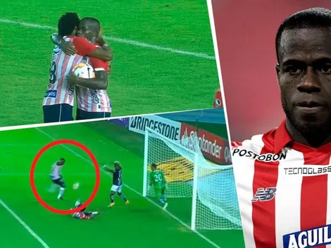 Casi que no: Carmelo por fin marcó y Junior empata 1-1 con Ind. del Valle