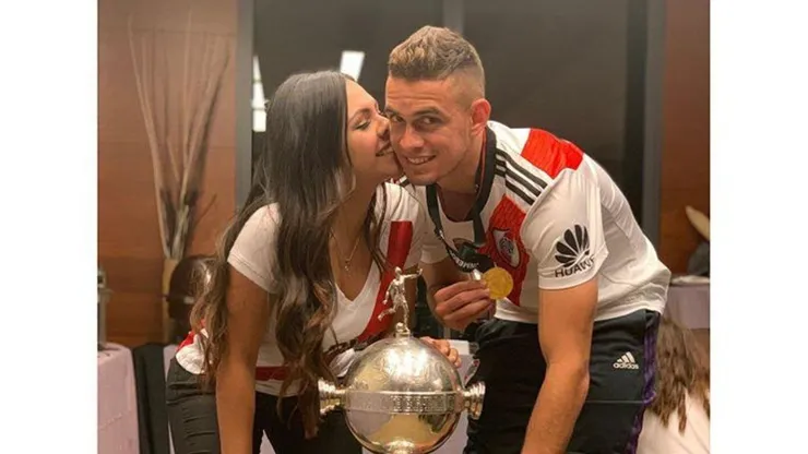 Con una sola frase, la esposa de Borré dejó tranquilos a todos los hinchas de River