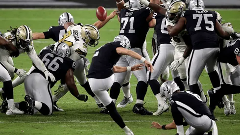 El gol de campo de Las Vegas Raiders (Getty Images)
