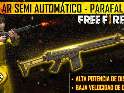 Nueva arma anunciada para Free Fire: PARAFAL ¡AR Semi Automática!