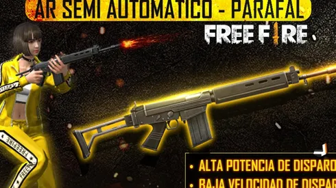 Nueva arma anunciada para Free Fire: PARAFAL ¡AR Semi Automática!
