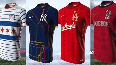 La serie de jerseys de MLB edición fútbol