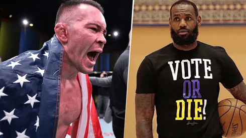 Colby Covington y LeBron James (Getty Images)
