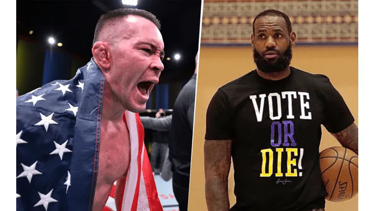 Colby Covington y LeBron James (Getty Images)