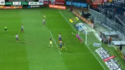 Polémica por el gol anulado a América. (Captura)