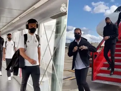 Una falla hidráulica en el avión cambia los planes del Real Madrid