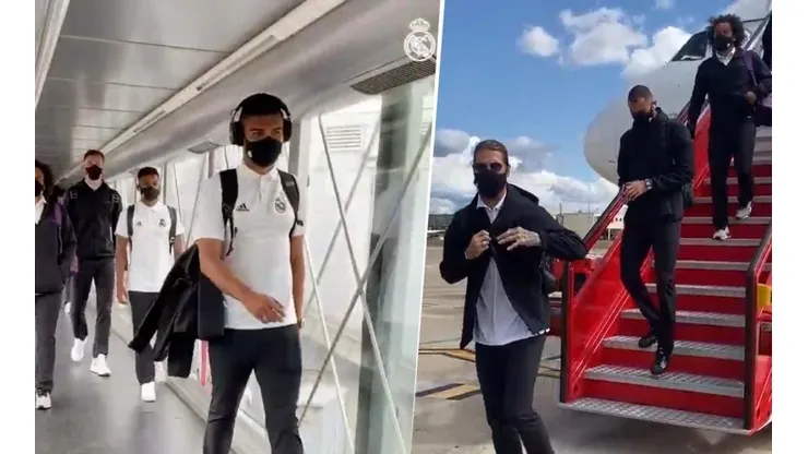 Una falla hidráulica en el avión cambia los planes del Real Madrid