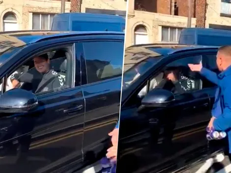 Video: el insólito regalo que le dieron hinchas del Everton a James Rodríguez