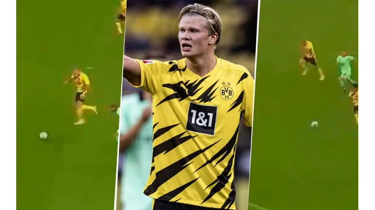 La Bestia Haaland: corrió de un área a otra como un loco para marcar un gol