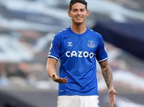 James Rodríguez, titular del Everton para el juego contra el West Bromwich