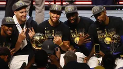 Klay Thompson, Stephen Curry, Draymond Green y Kevin Durant (Getty)