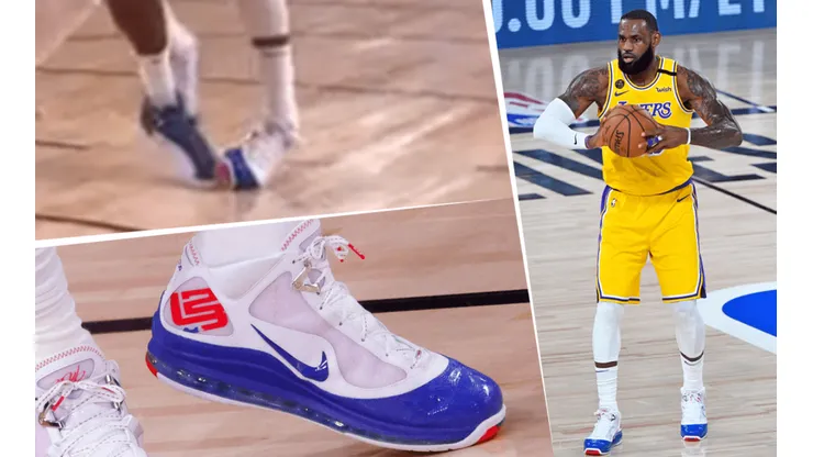 La torcedura de tobillo de LeBron James (Getty Images y captura de pantalla)