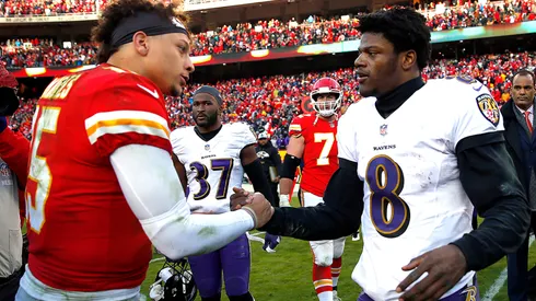 Patrick Mahomes y Lamar Jackson (Getty Images)