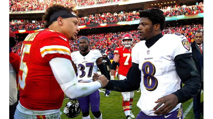 Patrick Mahomes y Lamar Jackson (Getty Images)