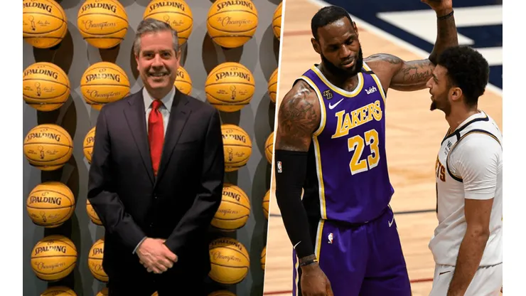 Álvaro Martín, LeBron James y Jamal Murray (@alvaromartinoficial y Getty Images)