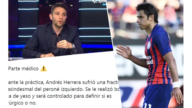 Foto captura de Ángel Romero y lo que se dice en TyC Sports.