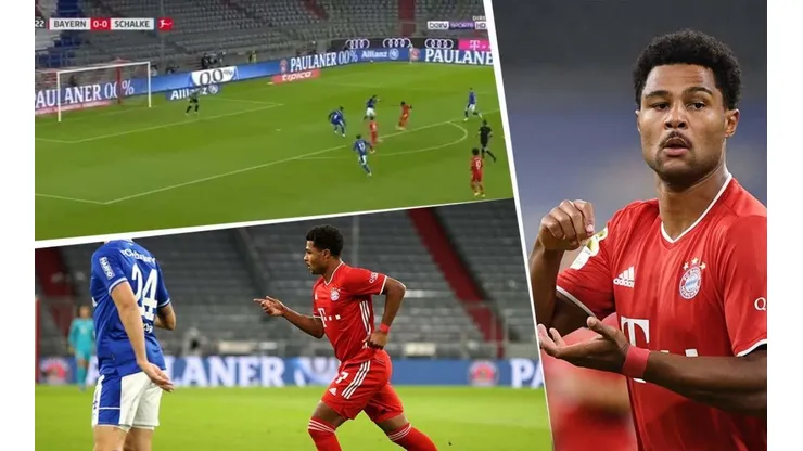 Gnabry está demente: golazo para el 1 a 0 del Bayern Múnich ante Schalke 04