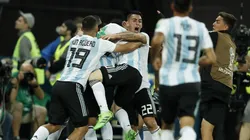 Foto de Pavón cuando jugó en el Mundial con la Selección Argentina.