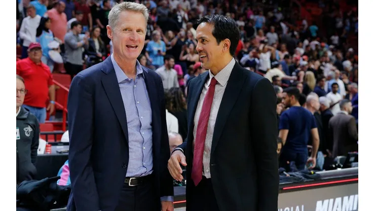 Steve Kerr y Erik Spoelstra (Getty)