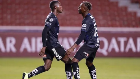 El festejo de los jugadores de Independiente del Valle.