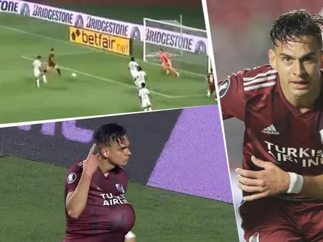 ¡Acá está River! Borré culminó una gran jugada y le dio el empate contra Sao Paulo