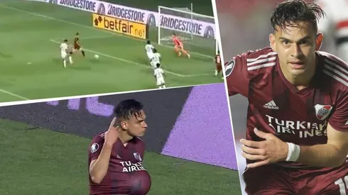 Gol y festejo para Rafael Santos Borré.