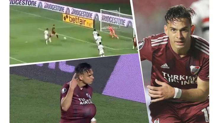 Gol y festejo para Rafael Santos Borré.