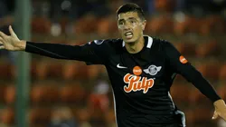 Óscar Cardozo con la camiseta de Libertad de Paraguay.
