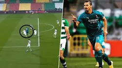 Golazo y festejo de Zlatan Ibrahimovic.