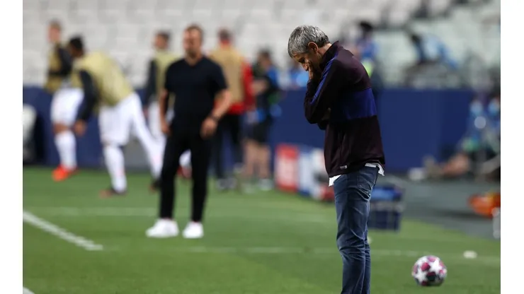 Foto de Quique Setién, exentrenador de Barcelona.