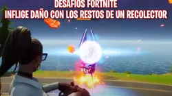 Inflige daño con restos de un Recolector - Desafíos Fortnite