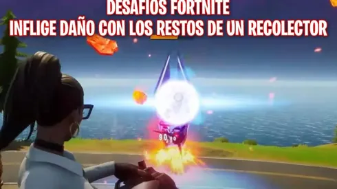 Inflige daño con restos de un Recolector - Desafíos Fortnite