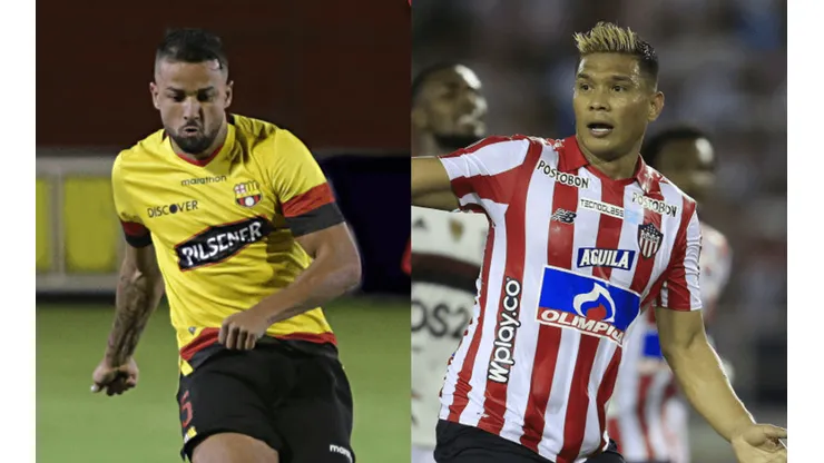 Barcelona SC vs. Junior (Fotos: Twitter @BarcelonaSC y Getty Images)