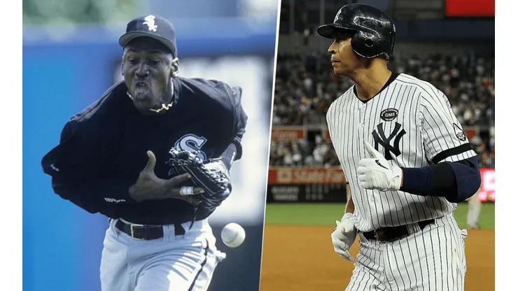 Michael Jordan y Alex Rodríguez (Getty Images)