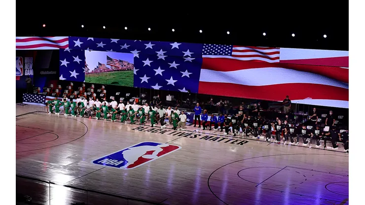 Una de las duelas de la 'burbuja' de la NBA (Getty Images)