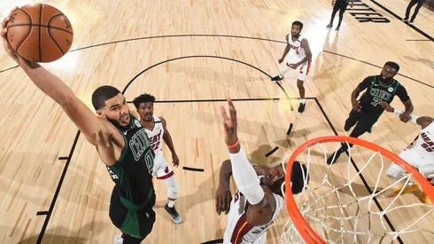 Jayson Tatum y Bam Adebayo (Getty)