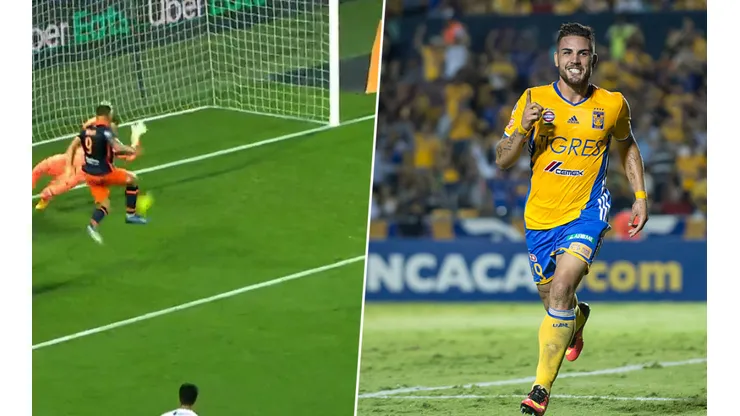 Andy Delort erró un gol hecho en Francia (Captura/Getty Images)