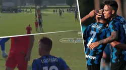 Doblete de Lautaro Martínez con Inter: el primer fue sacando del medio