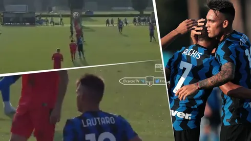 Doblete de Lautaro Martínez con Inter: el primer fue sacando del medio