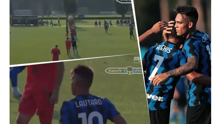 Doblete de Lautaro Martínez con Inter: el primer fue sacando del medio